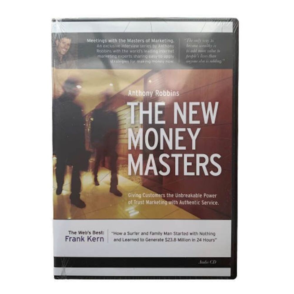 The New Money Masters Anthony Robbins DVD Tony Business NEW & SEALED